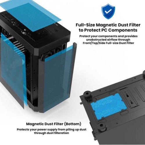 Zalman i4 ATX Mid-Tower PC Case Black