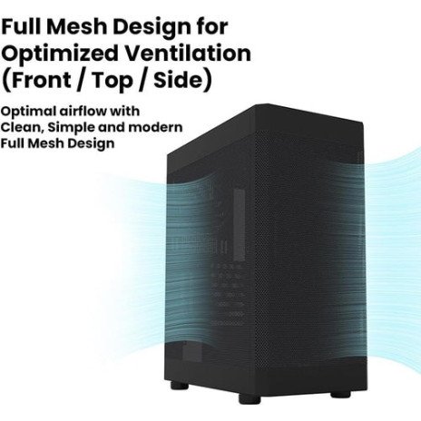 Zalman i4 ATX Mid-Tower PC Case Black