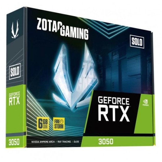 Видеокарта ZOTAC GeForce RTX 3050 6GB GDDR6 Solo