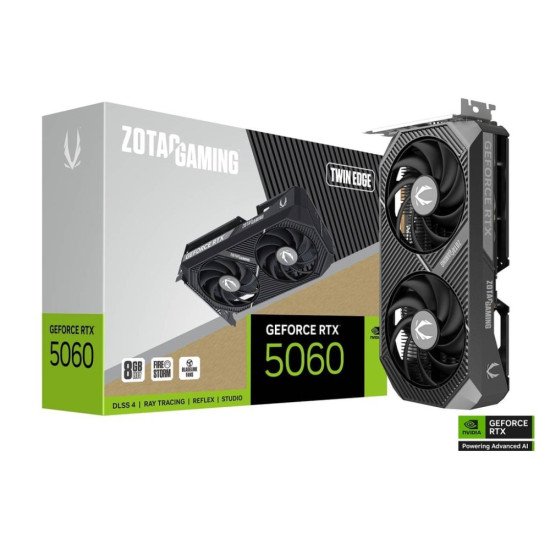 Видеокарта ZOTAC GeForce RTX 5060 8GB GDDR7 Twin Edge