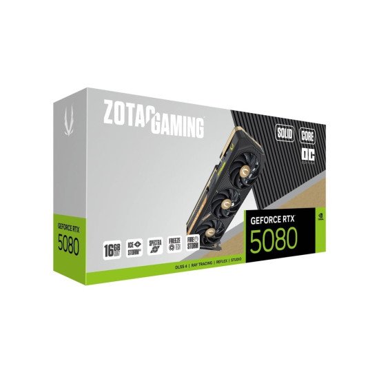 Видеокарта ZOTAC GeForce RTX 5080 16GB GDDR7 SOLID Core OC
